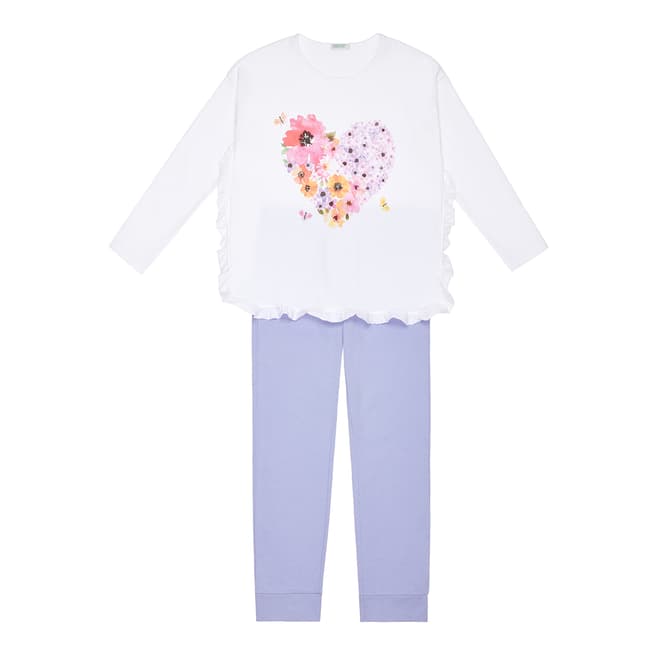 United Colors of Benetton WHITE PULLOVER+PANT