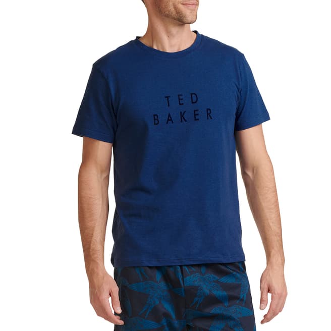 Ted Baker Set Sailor Blue/Sailor Blue Pottz T-Shirt And Woven Boxer