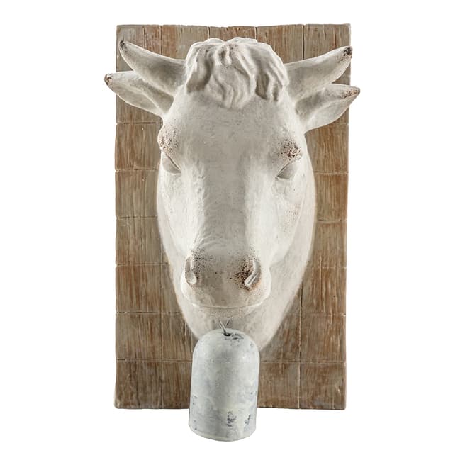 Gallery Living Cow Bust with Bell