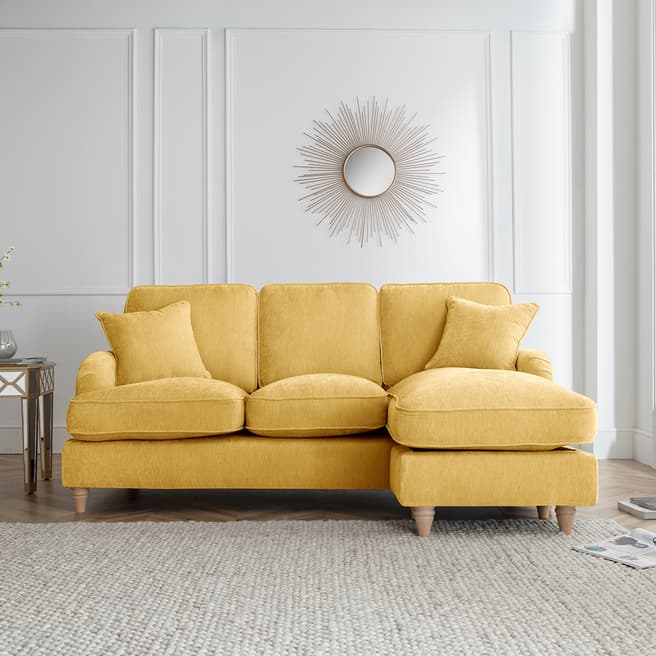 The Great Sofa Company The Swift Right Hand Chaise Sofa, Manhattan Gold