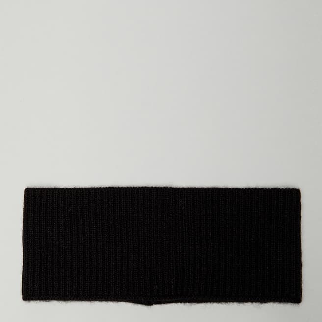 N°· Eleven Black Cashmere Ribbed Headband