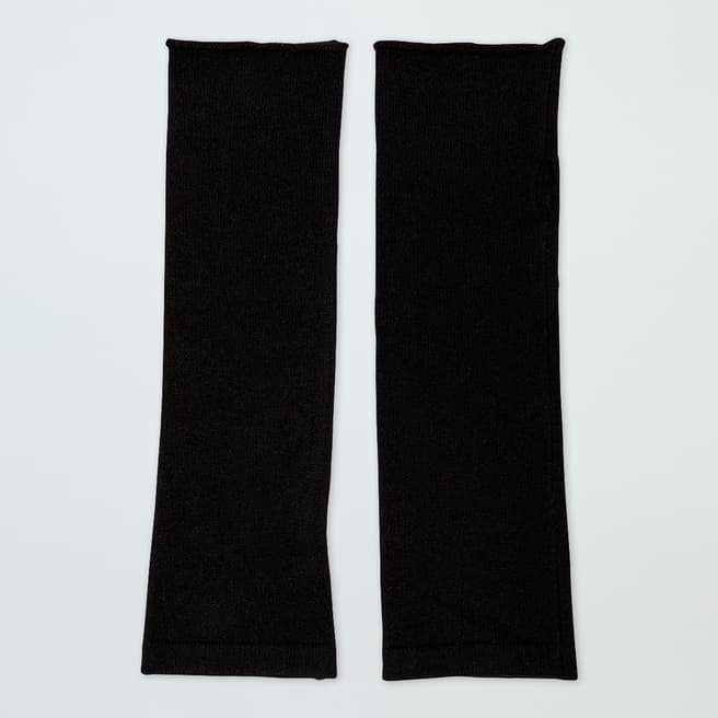 N°· Eleven Black Cashmere Fingerless Gloves