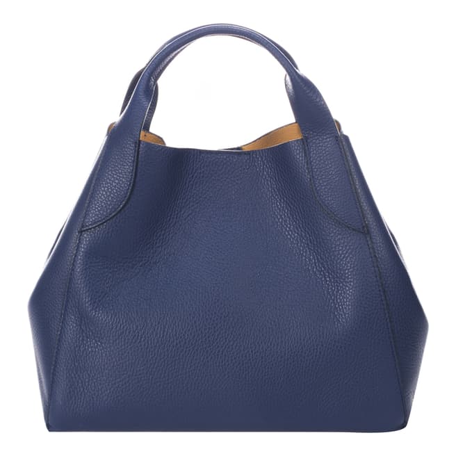 Giulia Massari Blue Top Handle Bag