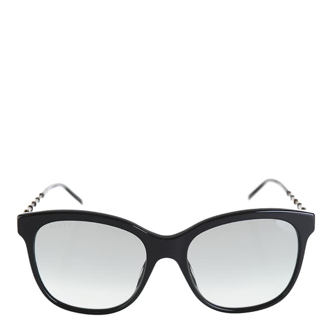 Gucci Women's Black/Grey Sunglasses 56mm