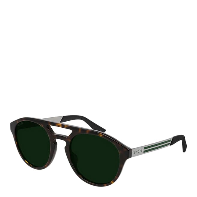 Gucci Men's Brown Havana Sunglasses 53mm