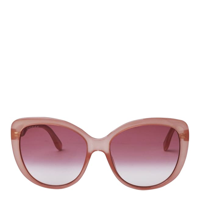 Gucci Women's Pink Sunglasses 57mm