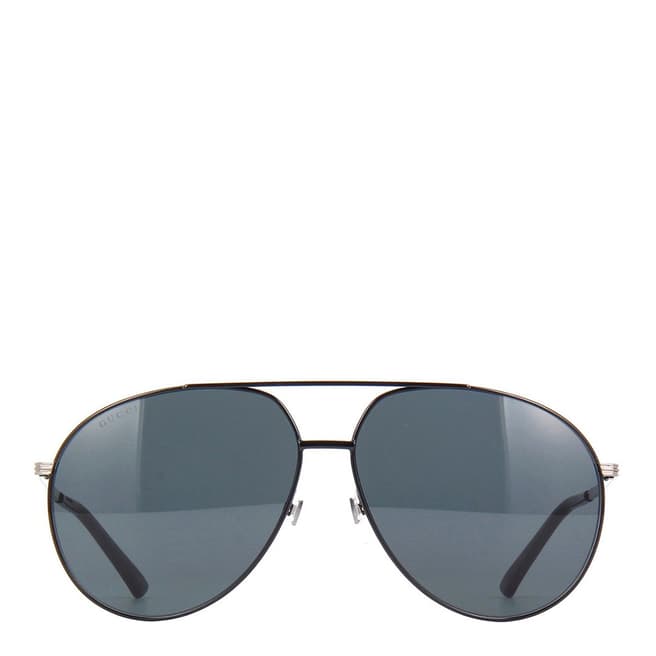Gucci Men's Blue/Grey Sunglasses 64mm