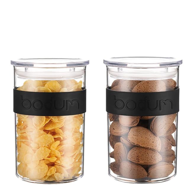 Bodum Set of 2 Storage Jars, 600ml