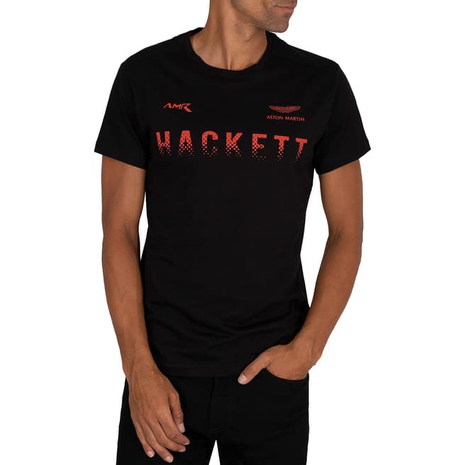 Hackett London Black AMR Hackett Cotton T-Shirt