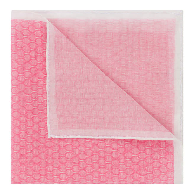 Hackett London Pink Rackets Cotton Handkerchief
