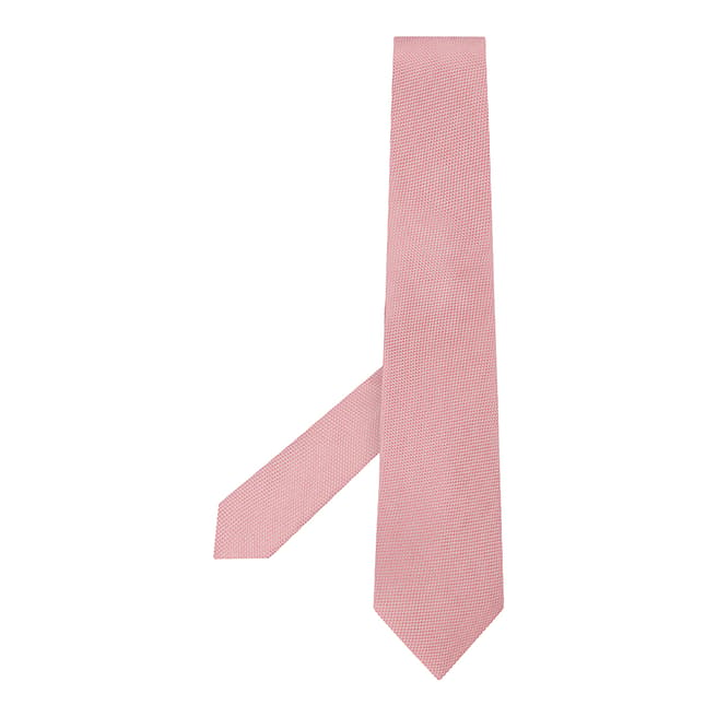 Hackett London Pink Solid Silk Tie