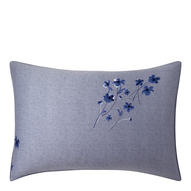 BOSS Linen Flowers Housewife Pillowcase, Blue