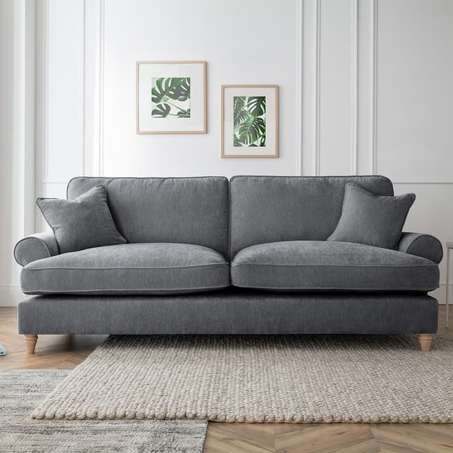 Cozey The Bromfield 4 Seater Sofa, Manhattan Charcoal