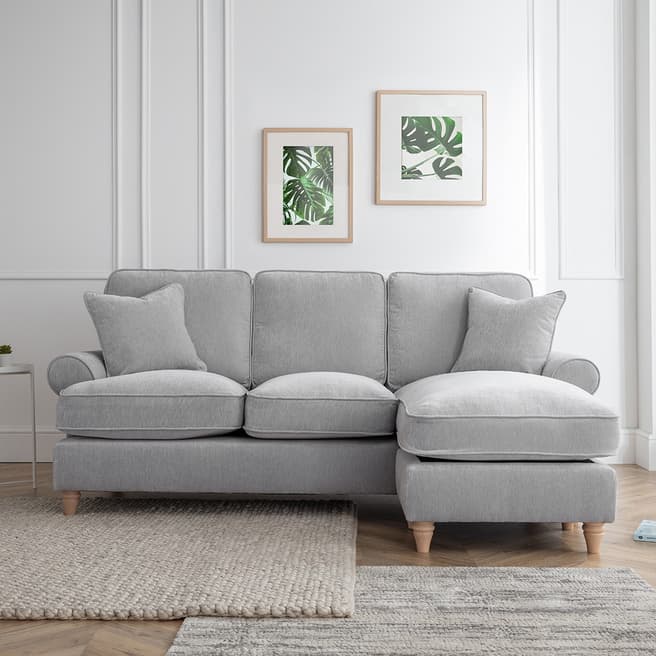 The Great Sofa Company The Bromfield Right Hand Chaise Sofa, Manhattan Ice