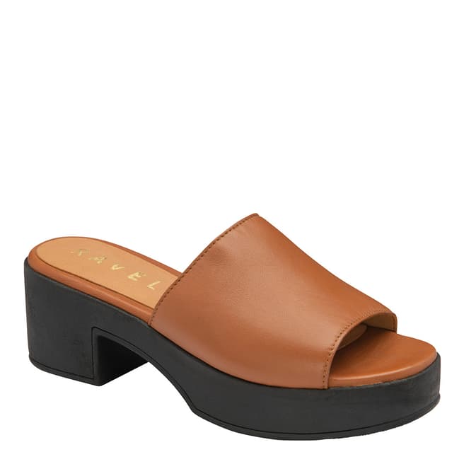 Ravel Tan Paola Leather Platform Sandals