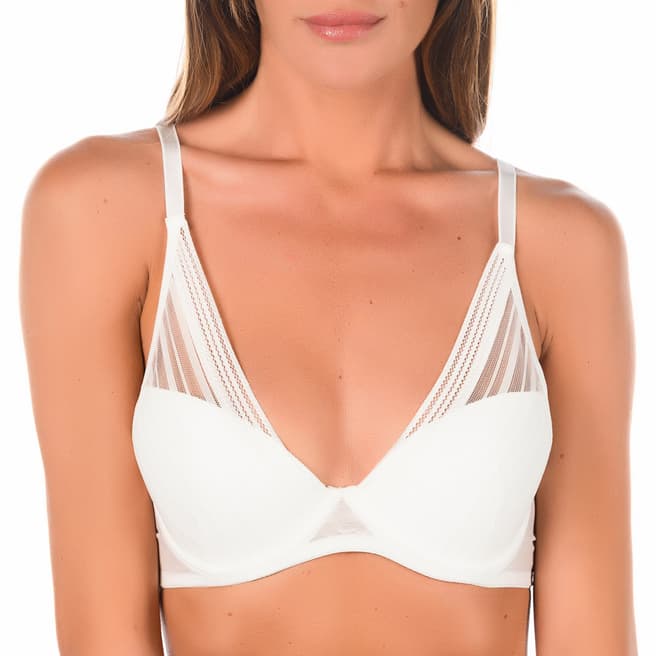 Just for Victoria Ivory Rise Padded Bra