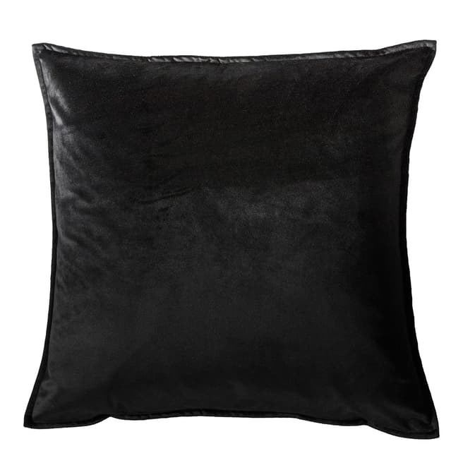 Gallery Living Meto Velvet Oxford 58x58cm Cushion, Black