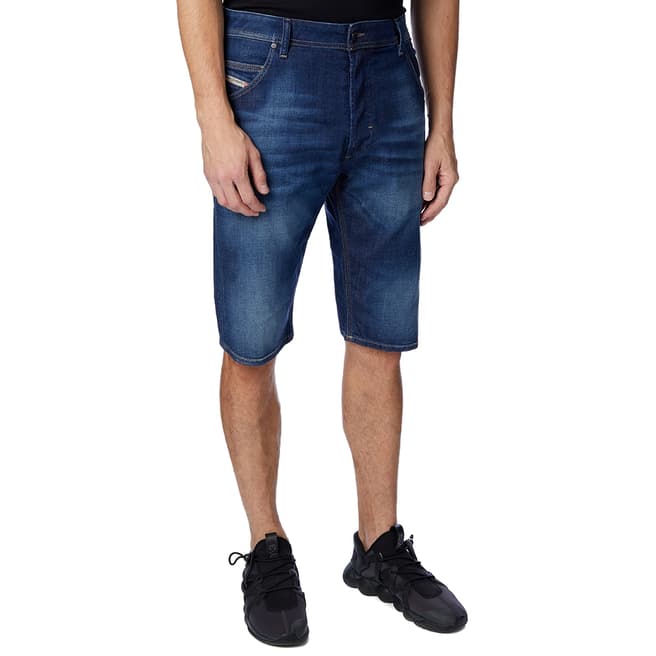 Diesel Blue Straight Kroshort Denim Shorts