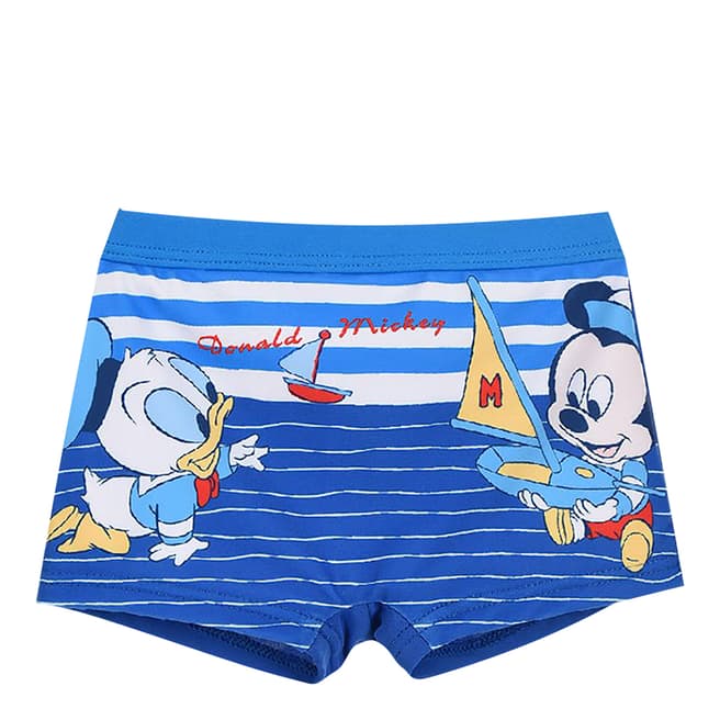 Disney Blue Mickey Mouse/Donald Duck Swim Shorts