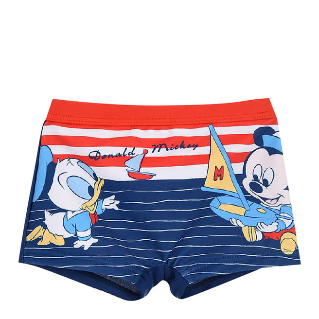 Disney Navy Mickey Mouse/Donald Duck Swim Shorts