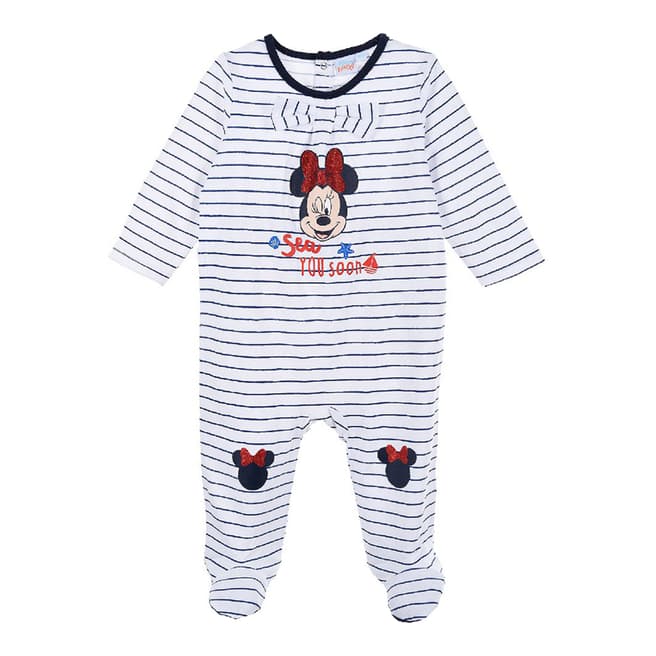 Disney Navy Minnie Mouse Babygrow