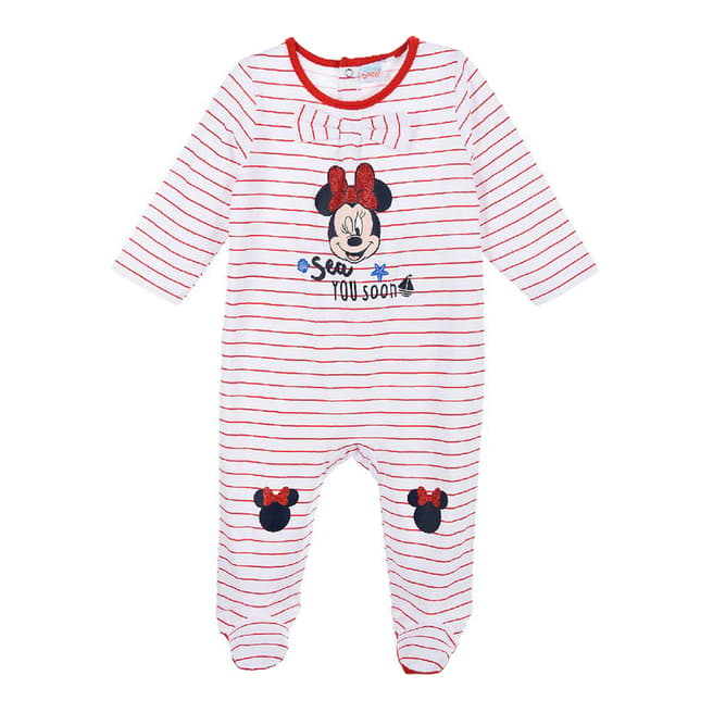 Disney Red Minnie Mouse Babygrow