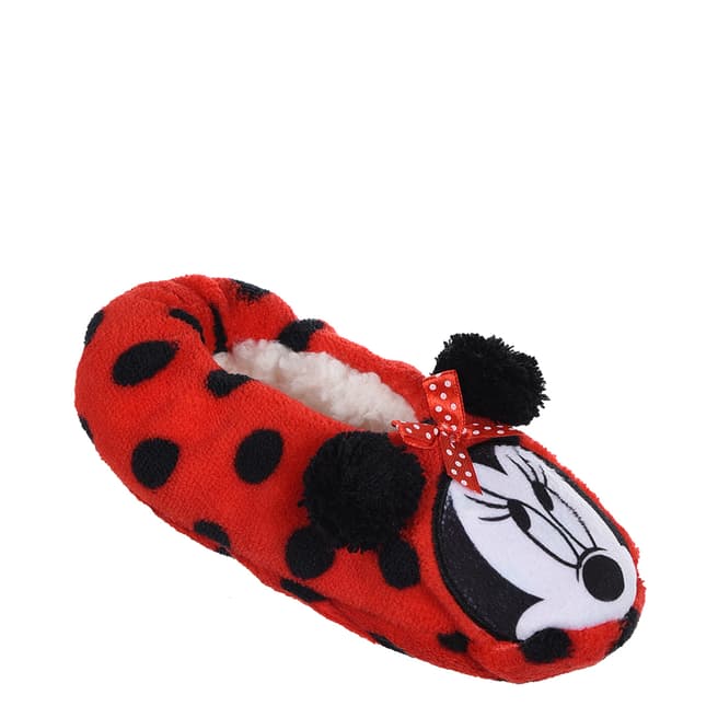 Disney Red Minnie Mouse Slippers