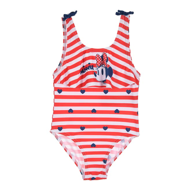 Disney Red Stripy Minnie Mouse Swimsuit