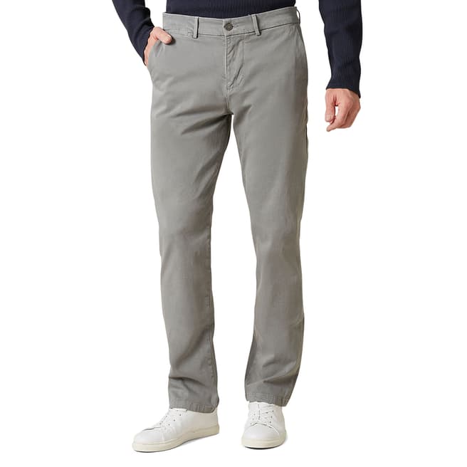 7 For All Mankind Grey Slimmy Luxe Stretch Chinos