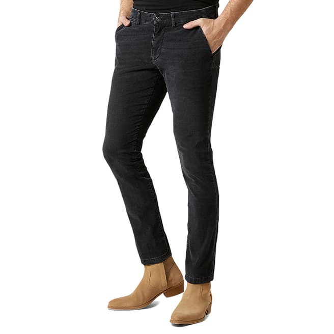 7 For All Mankind Black Ronnie Stretch Chinos