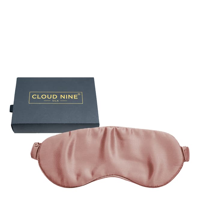 Cloud Nine Mulberry Silk Eye Mask with Pouch, Mauve