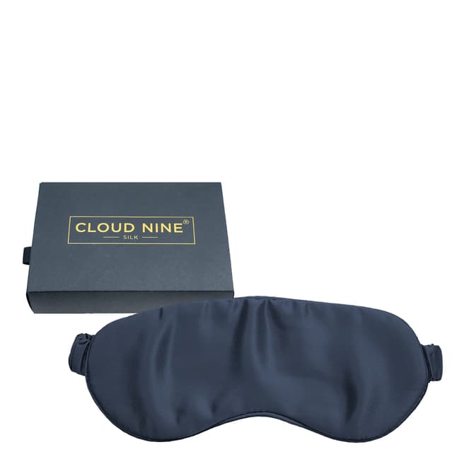 Cloud Nine Mulberry Silk Eye Mask with Pouch, Navy