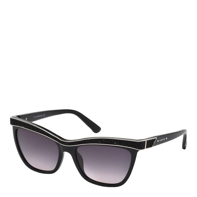 SWAROVSKI Women's Black Sunglasses 55mm 