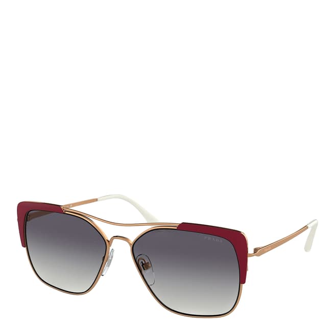 Prada Women's Gold Sunglasses 58mm 