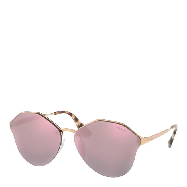 Prada Women's Gold Sunglasses 66mm 