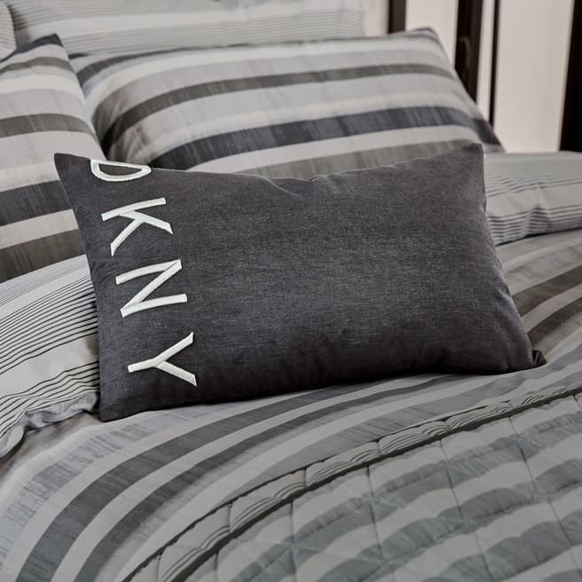 DKNY Ombre Stripe Cushion 50x30cm, Grey