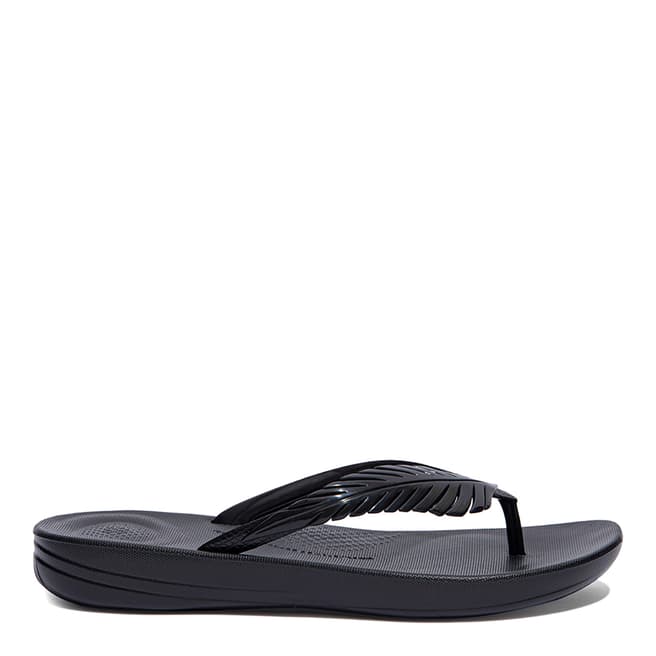 FitFlop Black Feather Iqushion Flipflops