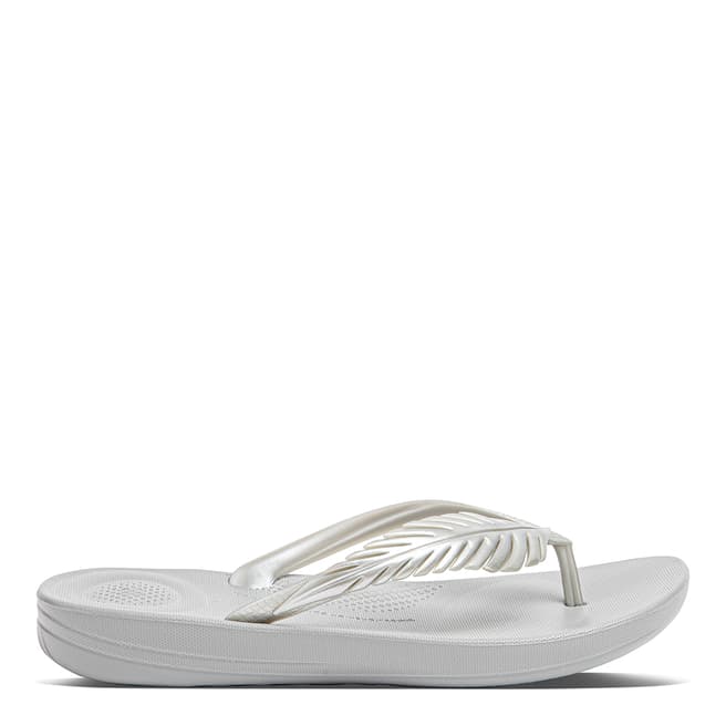 FitFlop Silver Feather Iqushion Flipflops