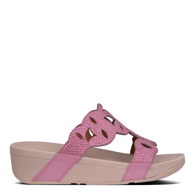 FitFlop Heather Pink Elora Crystal Sandals