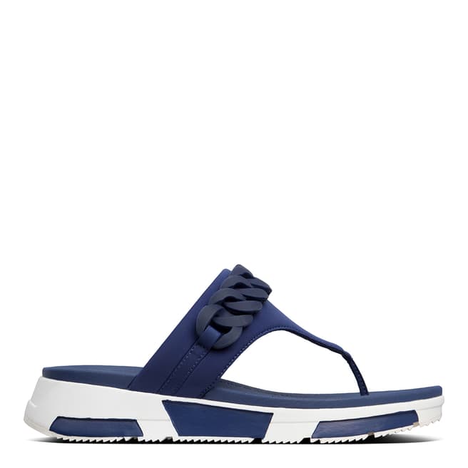 FitFlop Midnight Navy Heda Chain Toe-Post Sandals