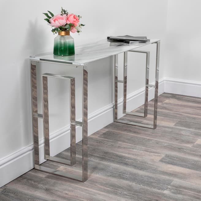 Native Home & Lifestyle Marble Glass Milano Console Table