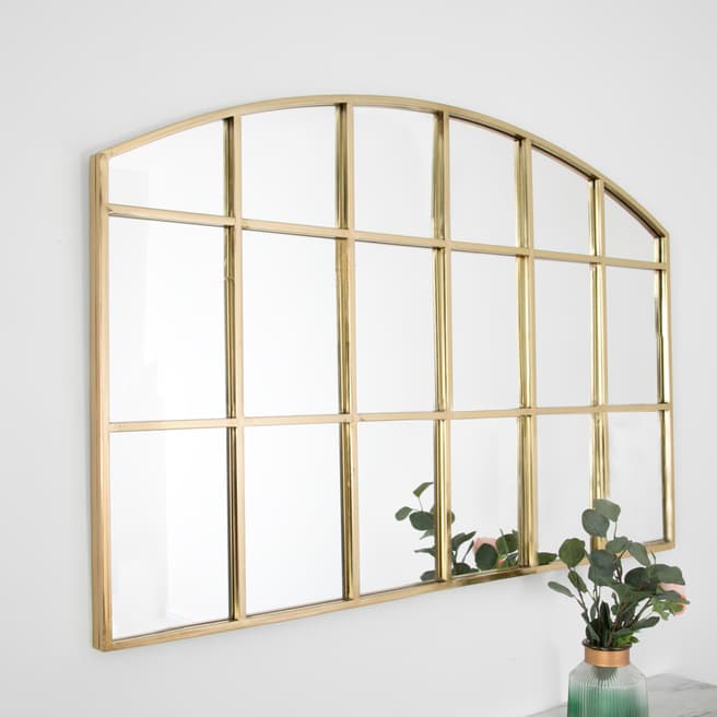 Native Home & Lifestyle Horizontal Arch Mirror, Gold