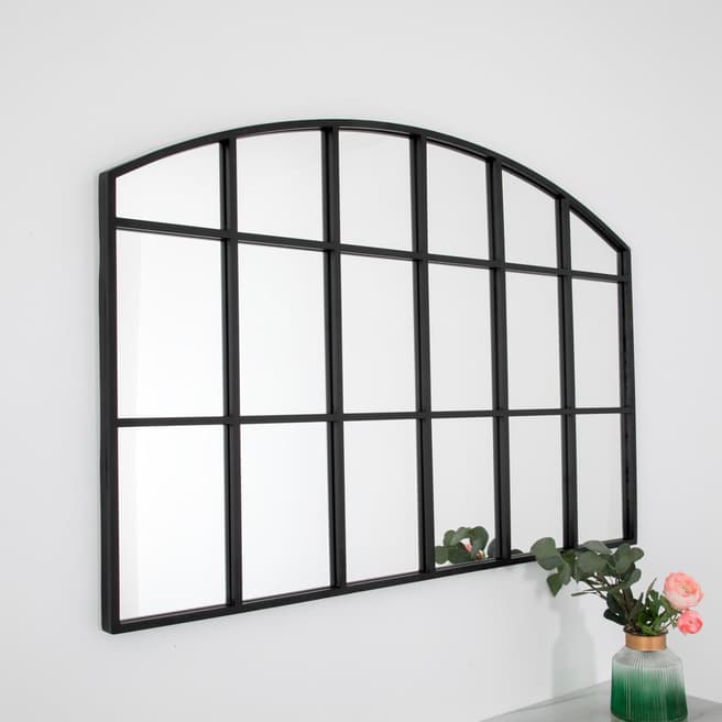 Native Home & Lifestyle Horizontal Arch Mirror, Black