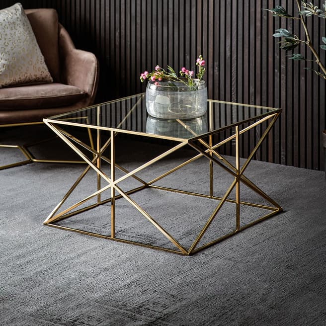 Gallery Living Parma Coffee Table, Gold