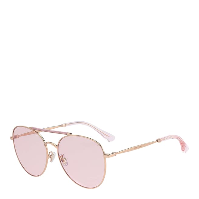 Jimmy Choo Pink Glitter Abbie Sunglasses