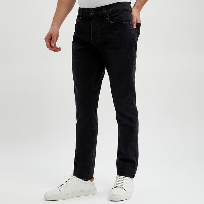 7 For All Mankind Black Ronnie Comfort Stretch Jeans