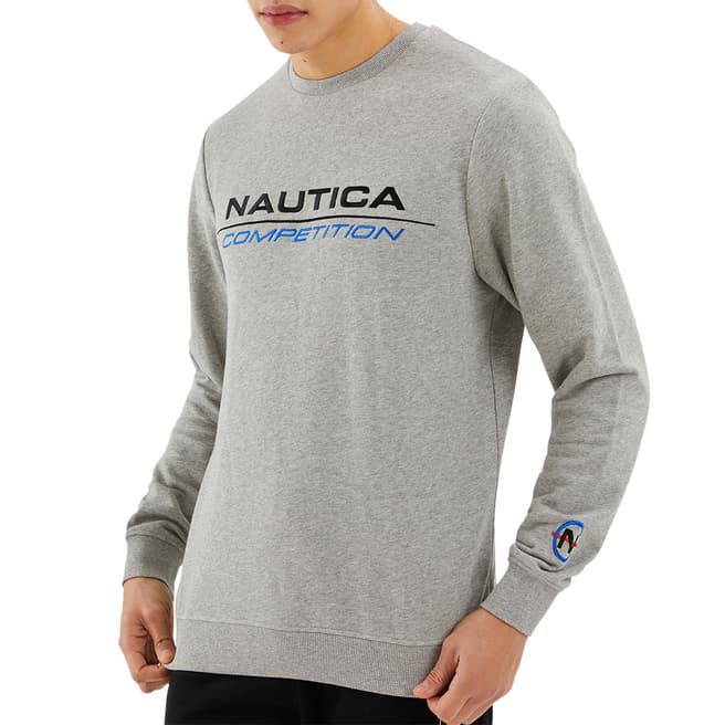 Nautica Grey Collier Cotton Blend Sweatshirt