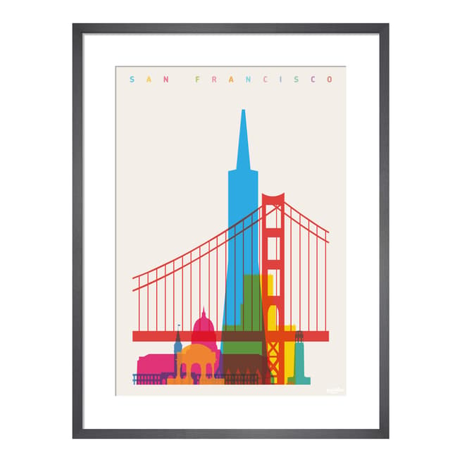 Yoni Alter San Francisco 35.5x28cm Framed Print