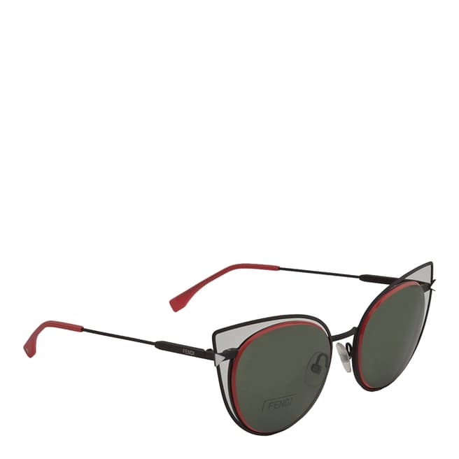 Fendi Women's Red/Grey Fendi Sunglasses 53mm