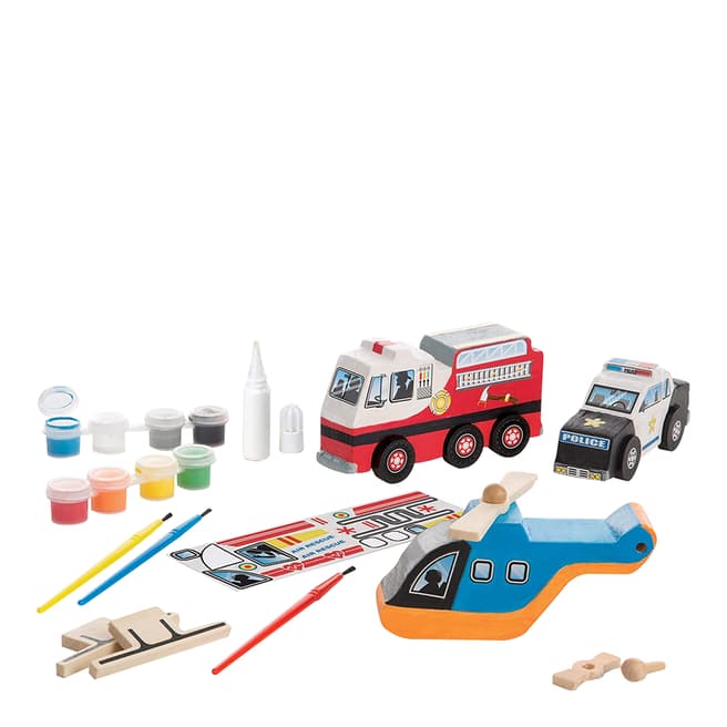 Melissa and Doug Wooden Rescue Vehicles Set